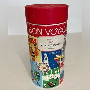 NIB 1000 piece puzzle “vintage travel”